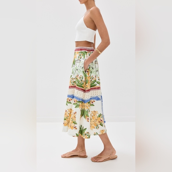 FARM RioTropical Midi Skirt NWT Sz XS - Picture 4 of 7